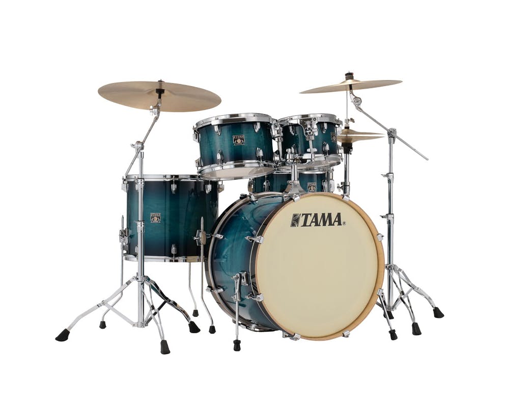 Tama Superstar Classic Maple 5pc Shell Pack in Blue Lacquer Burst