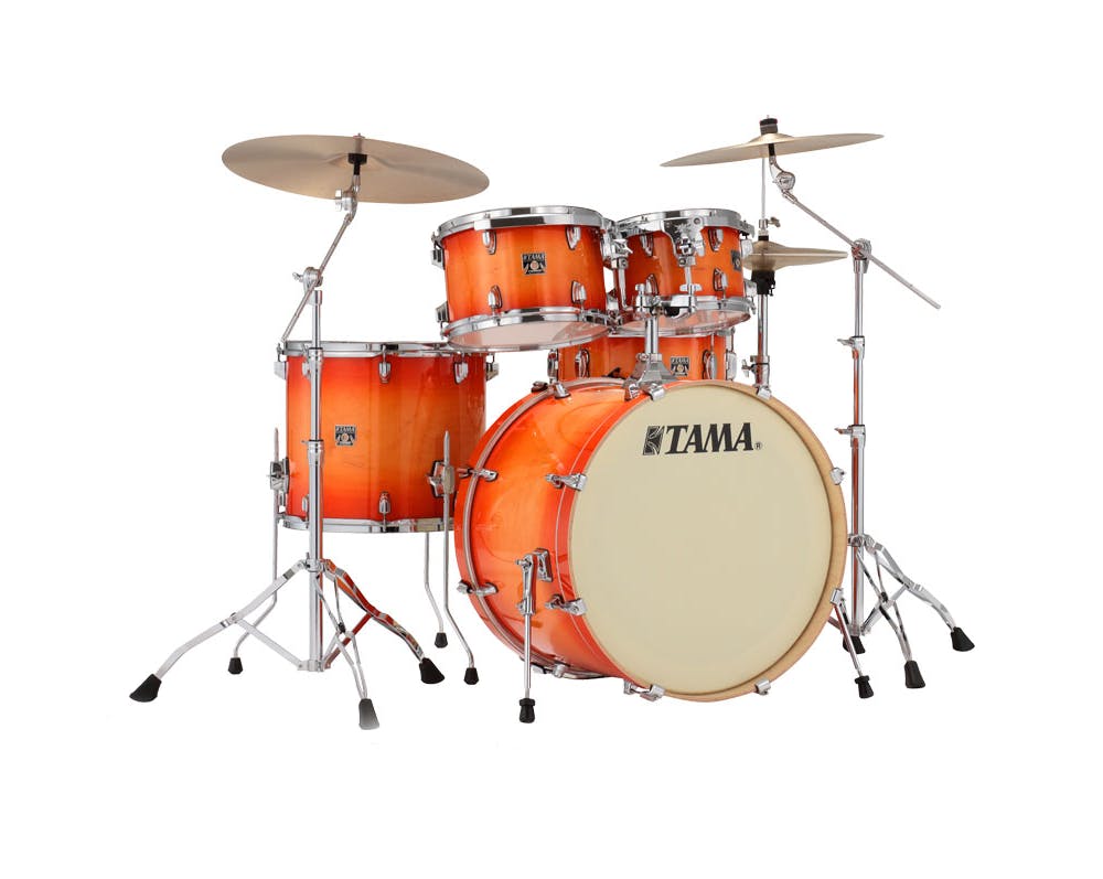 Tama Superstar Classic Maple 5pc Shell Pack in Tangerine Lacquer Burst