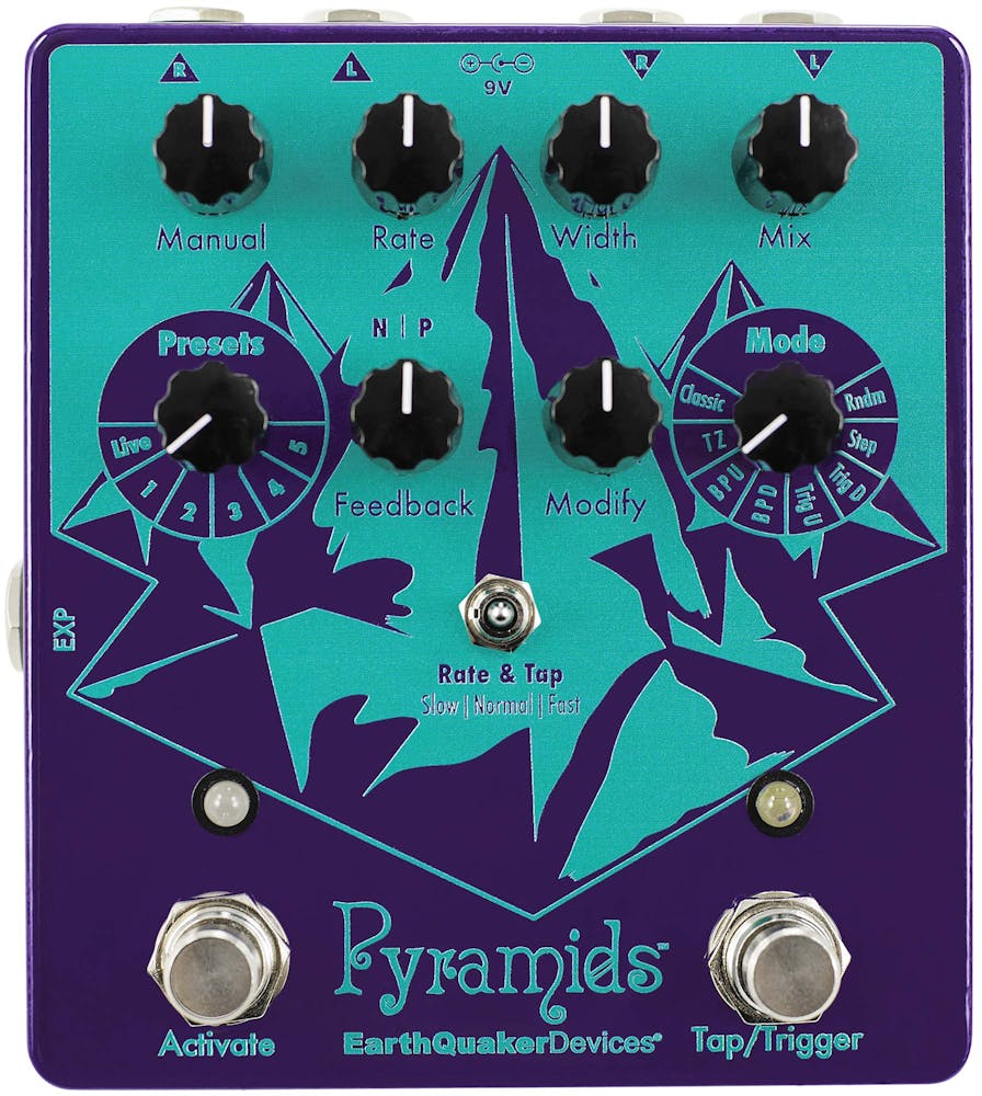Earthquaker Devices Pyramids Stereo Flanger Guitar Pedal