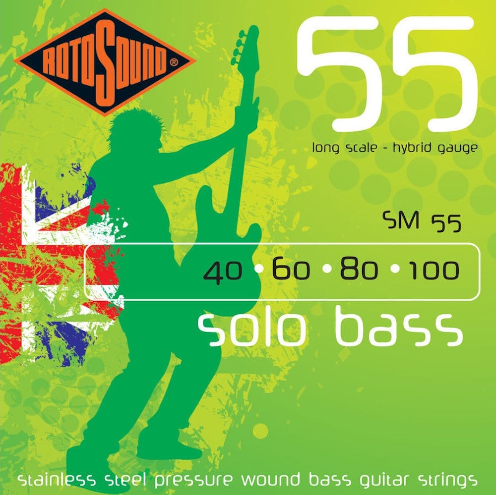 Rotosound SM55 Linea Pressure Wound Bass Guitar Strings - 40, 60, 80, 100
