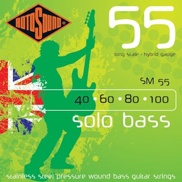 Rotosound SM55 Linea Pressure Wound Bass Guitar Strings - 40, 60, 80, 100
