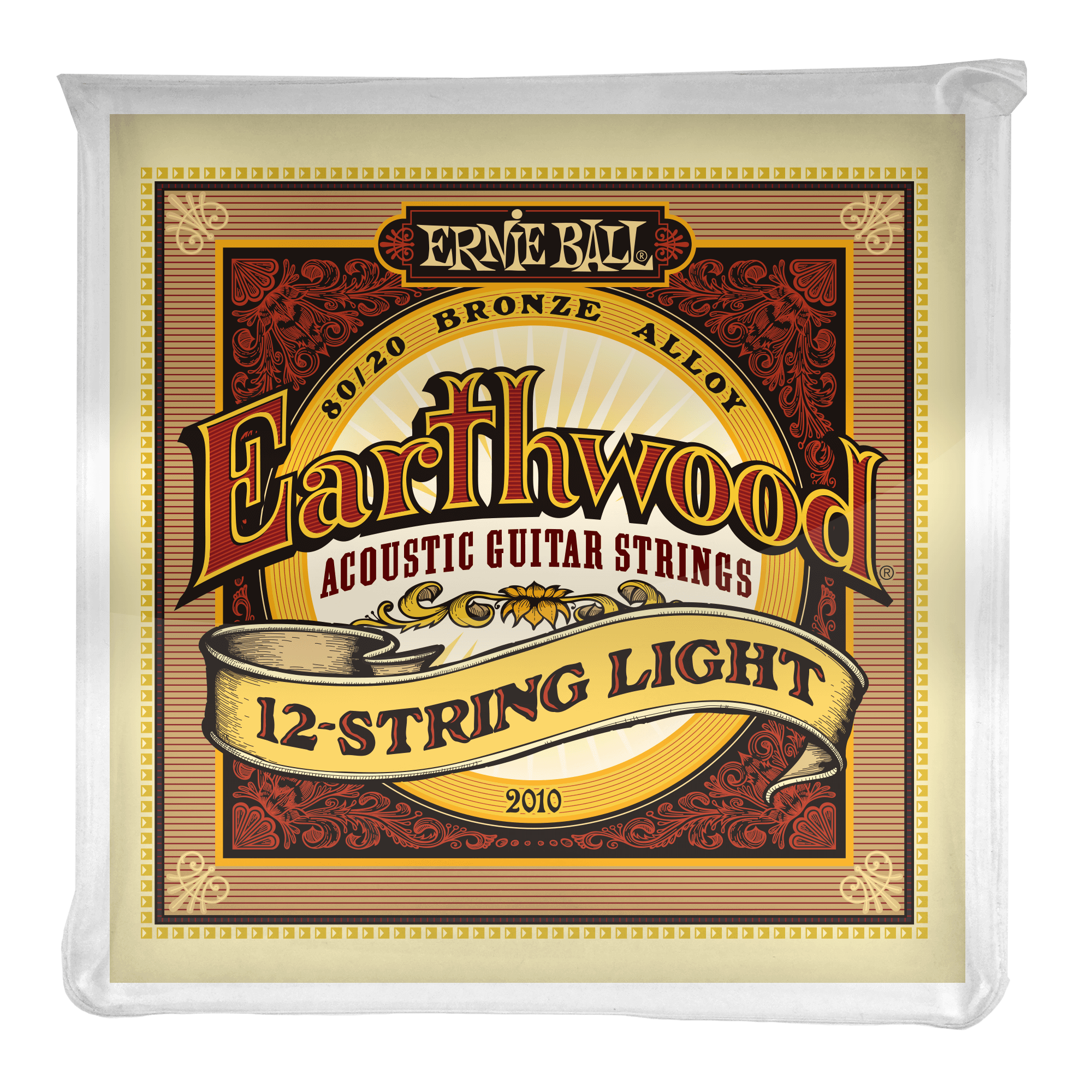 Ernie Ball Earthwood Light Acoustic Guitar Strings 12 String