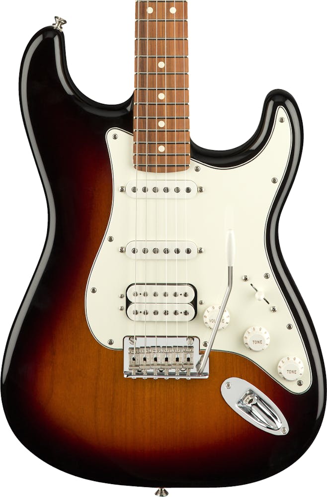Fender Player Stratocaster HSS w/ Pau Ferro Fretboard in 3-Color Sunburst