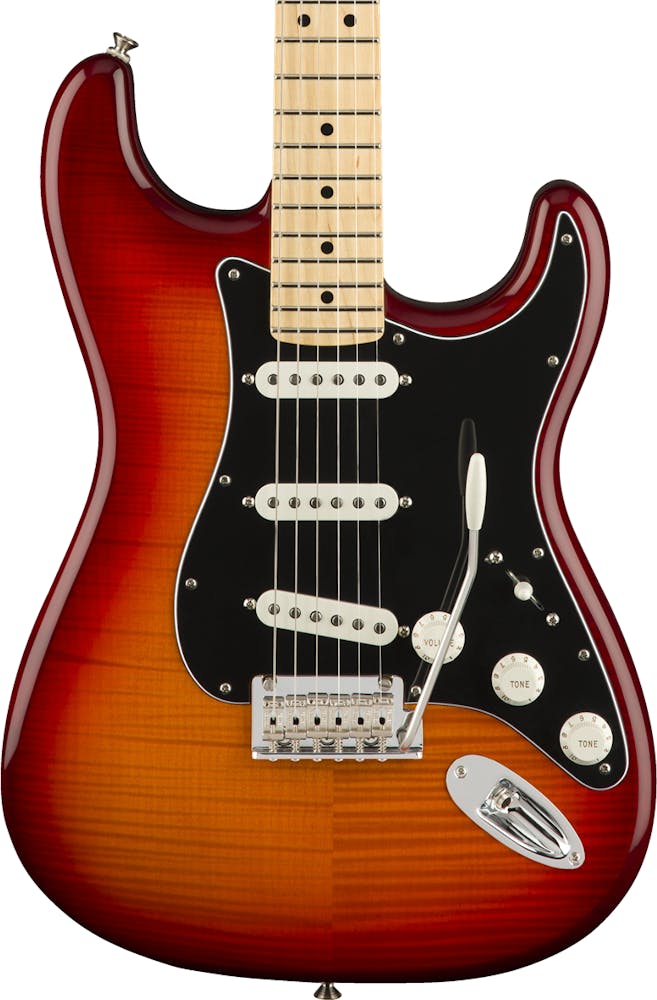 Fender Player Stratocaster Plus Top w/ Maple Fretboard in Aged Cherry Burst
