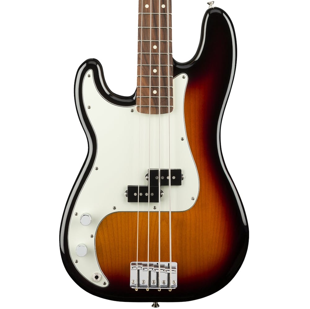 Fender Player Precision Bass Left Handed with Pau Ferro Fretboard in 3-Colour Sunburst