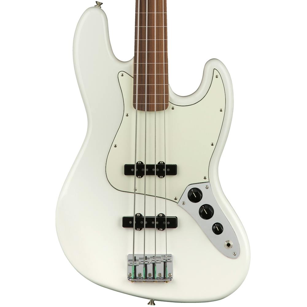 Fender Player Jazz Bass Fretless w/ Pau Ferro Fretboard in Polar White