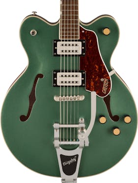 Gretsch G2622T Streamliner Center Block Double-Cut Electric Guitar with Bigsby in Steel Olive