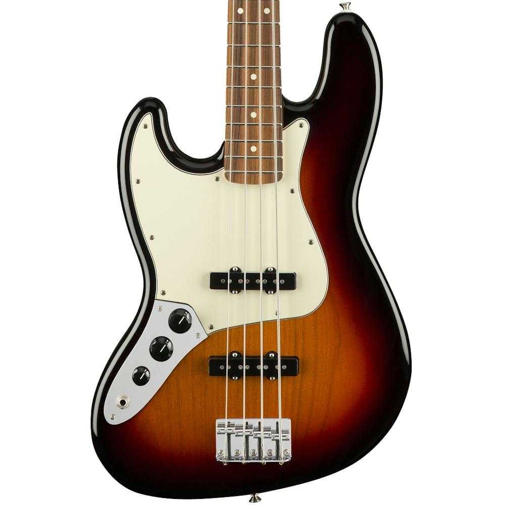 Fender Player Jazz Bass Left Handed w/ Pau Ferro Fretboard in 3-Color-Sunburst