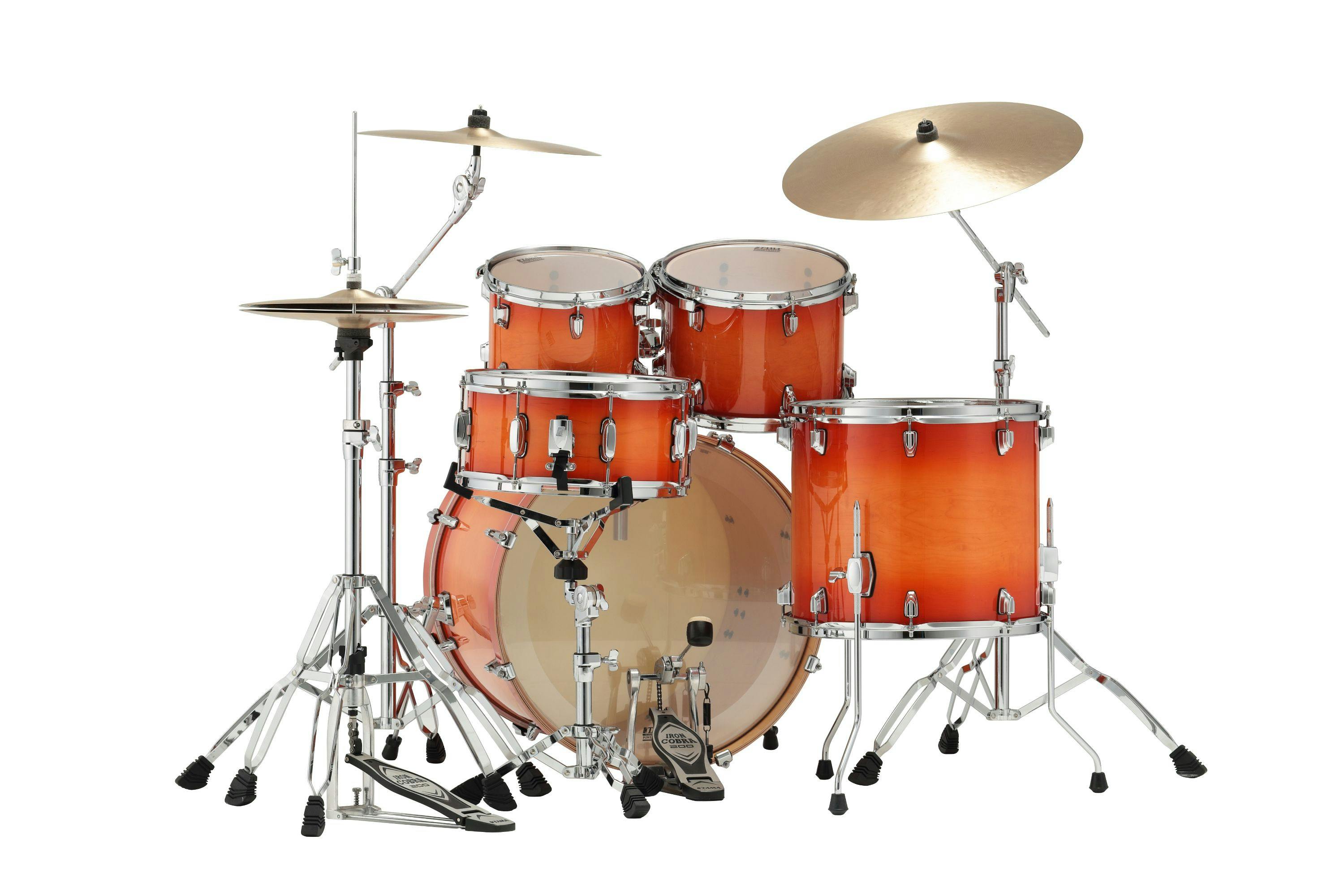 Tama Superstar Classic Maple 5pc Shell Pack in Tangerine Lacquer Burst -  Andertons Music Co.