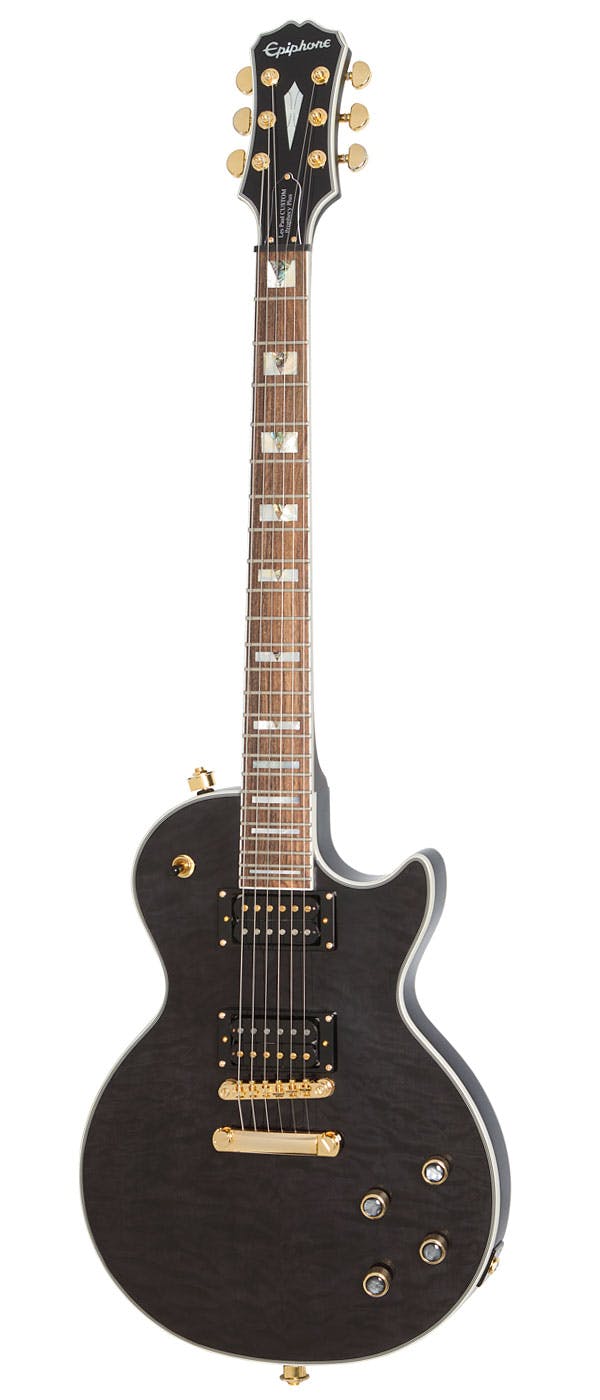 Epiphone Prophecy Les Paul Custom Plus GX Outfit in Midnight Ebony 