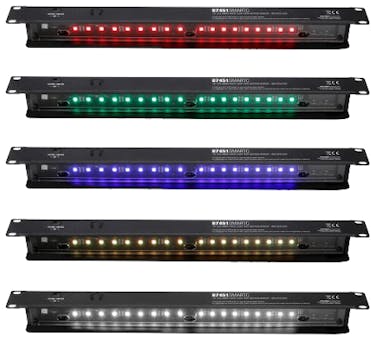 Adam Hall 19-inch LED Sensor Rack Light 1U Multicolour