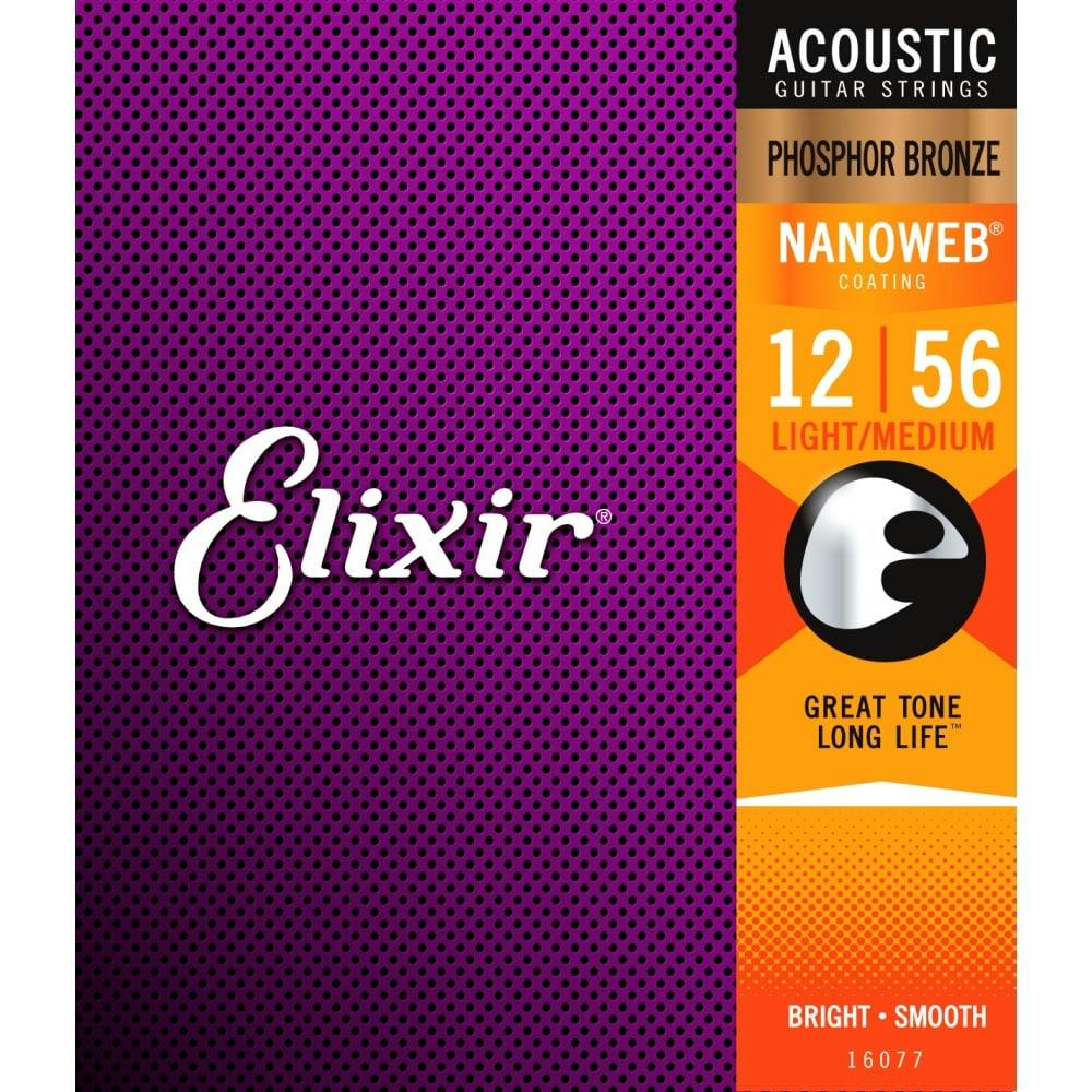 Elixir Acoustic Nanoweb Phosphor Bronze Light/Medium 12-56