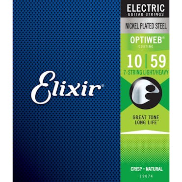 Elixir Electric OPTIWEB Nickel 7 String Light/Heavy 10-59