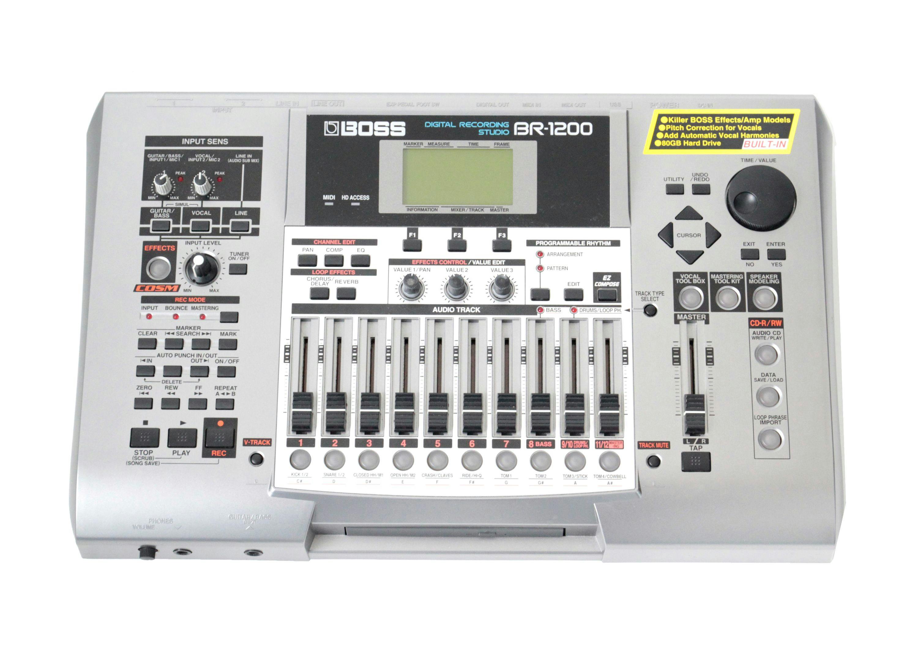 定番BOSS BR-1200CD デジタルレコーディングスタジオ マルチトラックレコーダー MTR ジャンク マルチトラックレコーダー