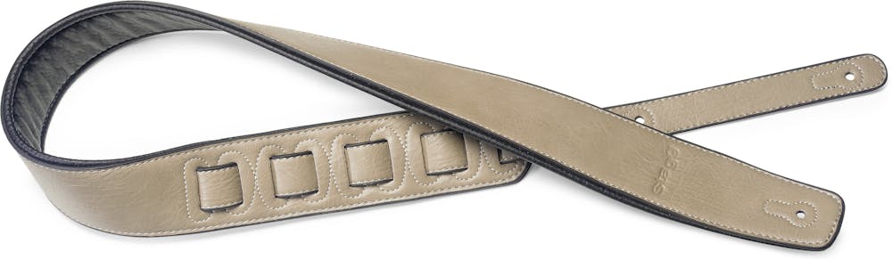 Stagg Beige Padded Leatherette Guitar Strap