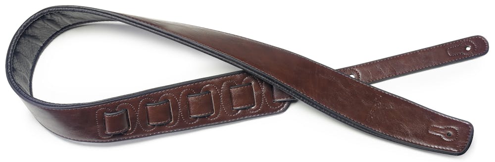 Stagg Brown Padded Leatherette Guitar Strap