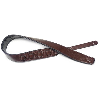 Stagg Brown Padded Leatherette Guitar Strap