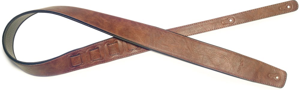 Stagg Large Brown Padded Leatherette Guitar Strap