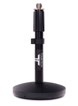 Tourtech Desktop Microphone Stand in Black - Straight