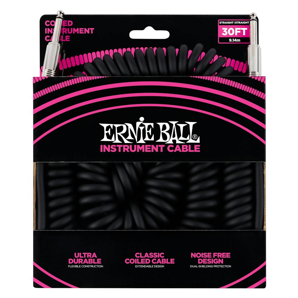 Ernie Ball Ultraflex 30FT Coiled Instrument Cable