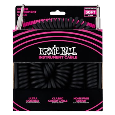 Ernie Ball Ultraflex 30FT Coiled Instrument Cable