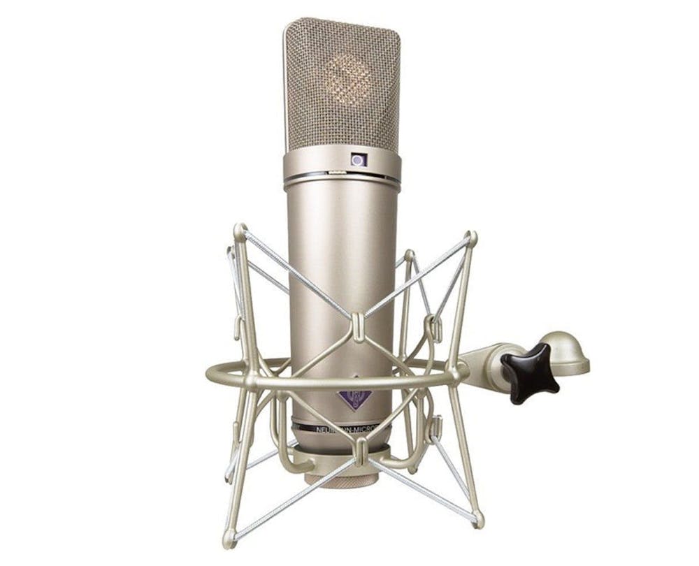 Neumann U87 AI Microphone in Nickel Finish with EA87 Shockmount
