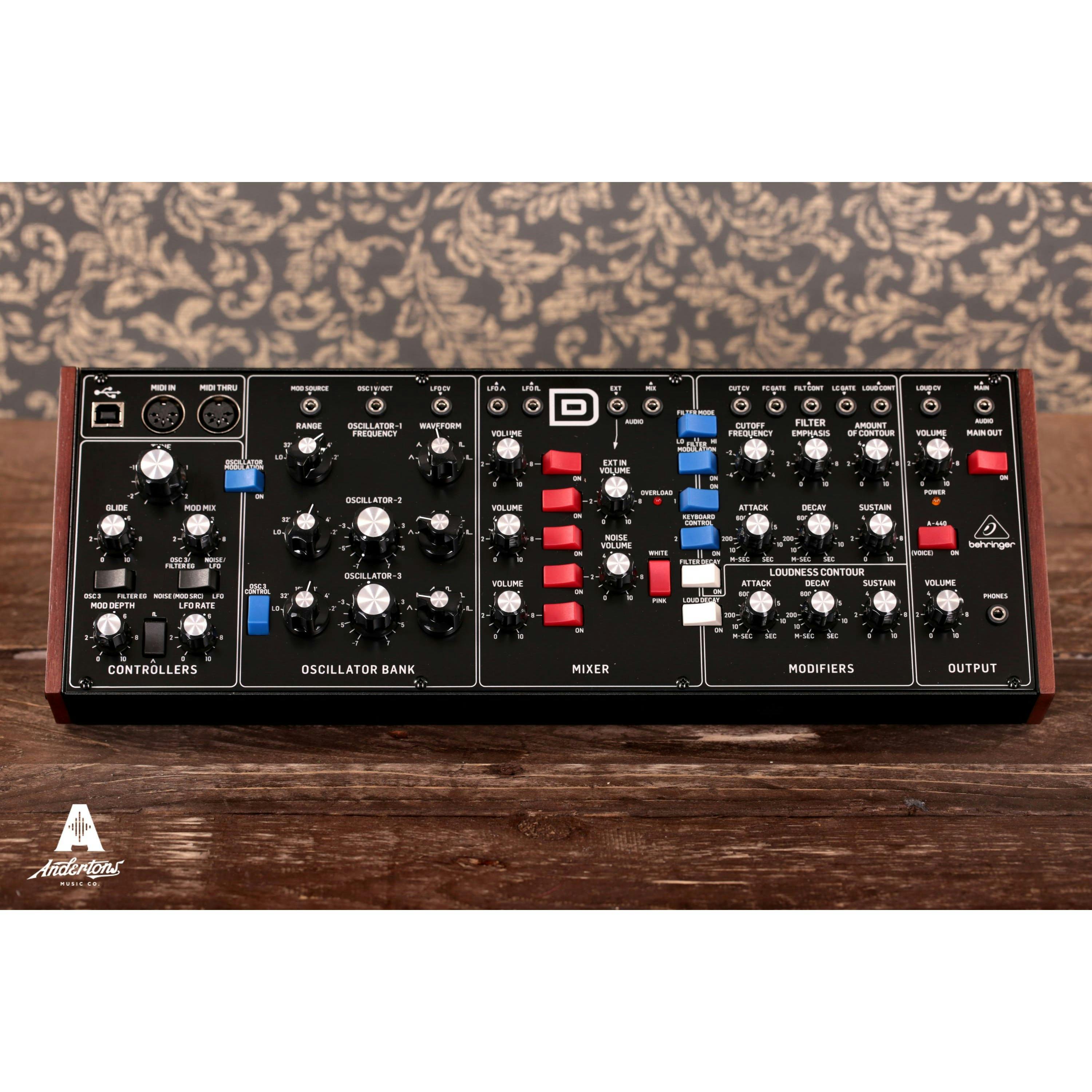 Behringer Model D Analogue Desktop Synth - Andertons Music Co.