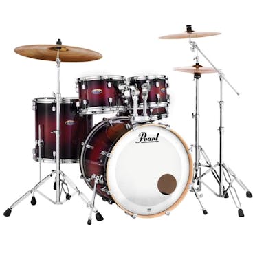 Pearl Decade Maple Rock Drum Kit in Gloss Deep Red Burst
