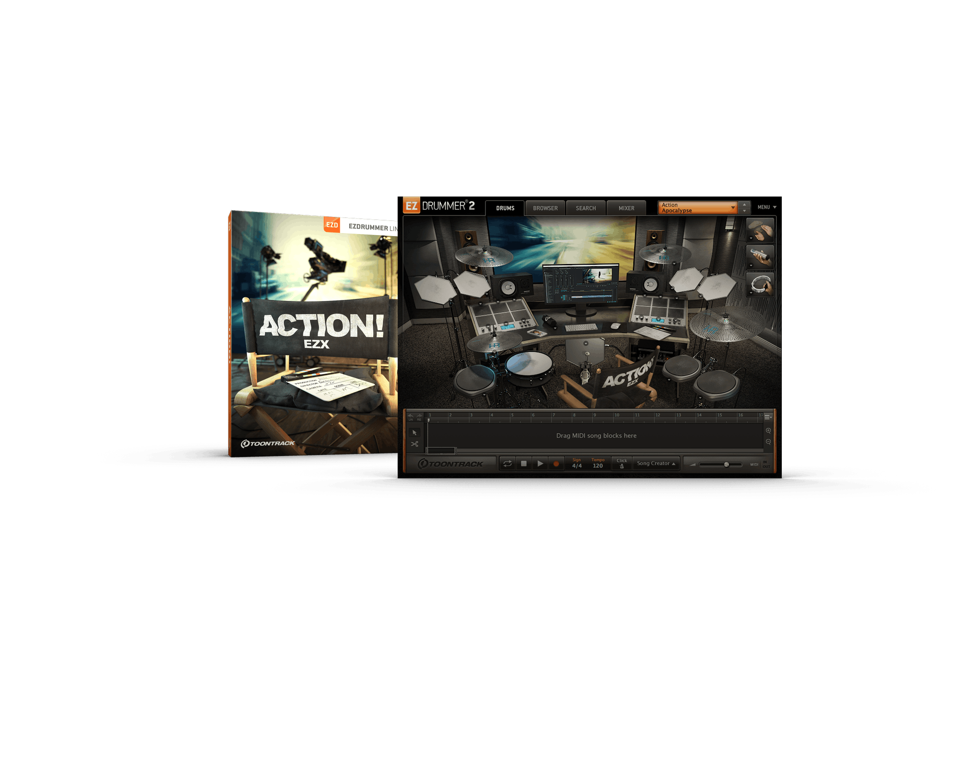 Toontrack EZX Action (ESD) Andertons Music Co.