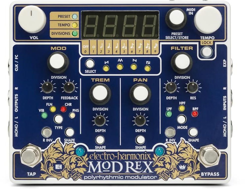 Electro Harmonix Mod Rex Poly-Rhythmic Modulator Pedal