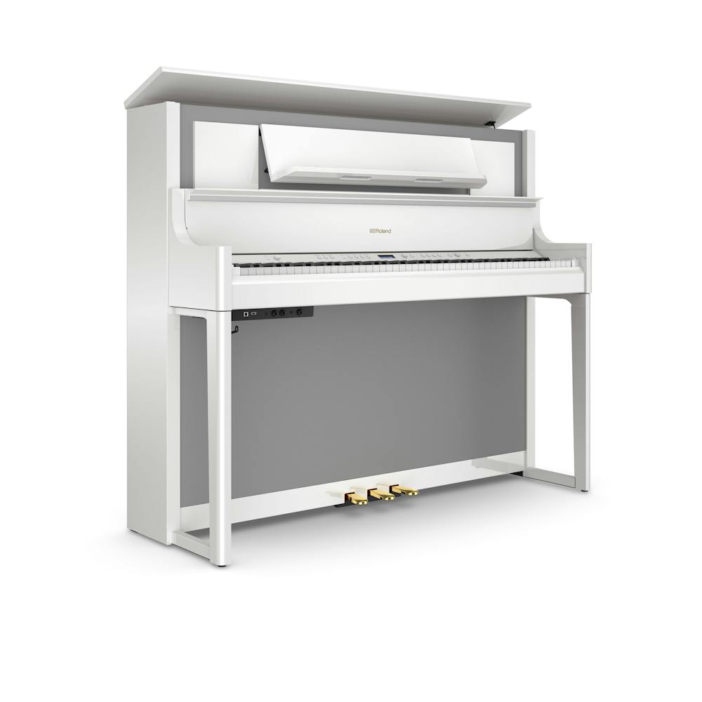 Roland LX708-PW Upright Digital Piano in Polished White
