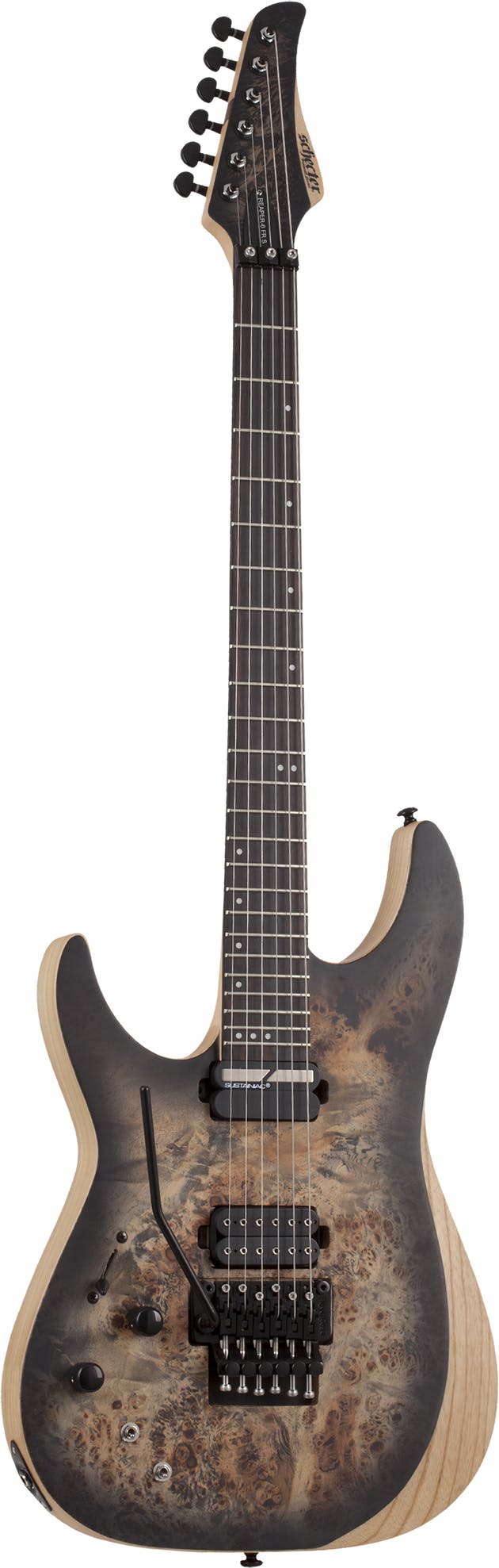 Schecter Reaper-6 FR S LH in Charcoal Burst - Andertons Music Co.