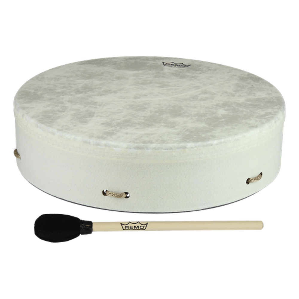 Remo 16 x 3.5" Buffalo Drum w/ Rope Handle & Mallet