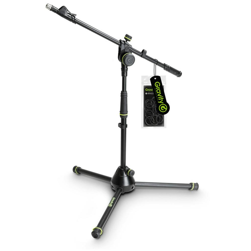 Gravity MS4222B Short Microphone Stand with Telescoping Boom