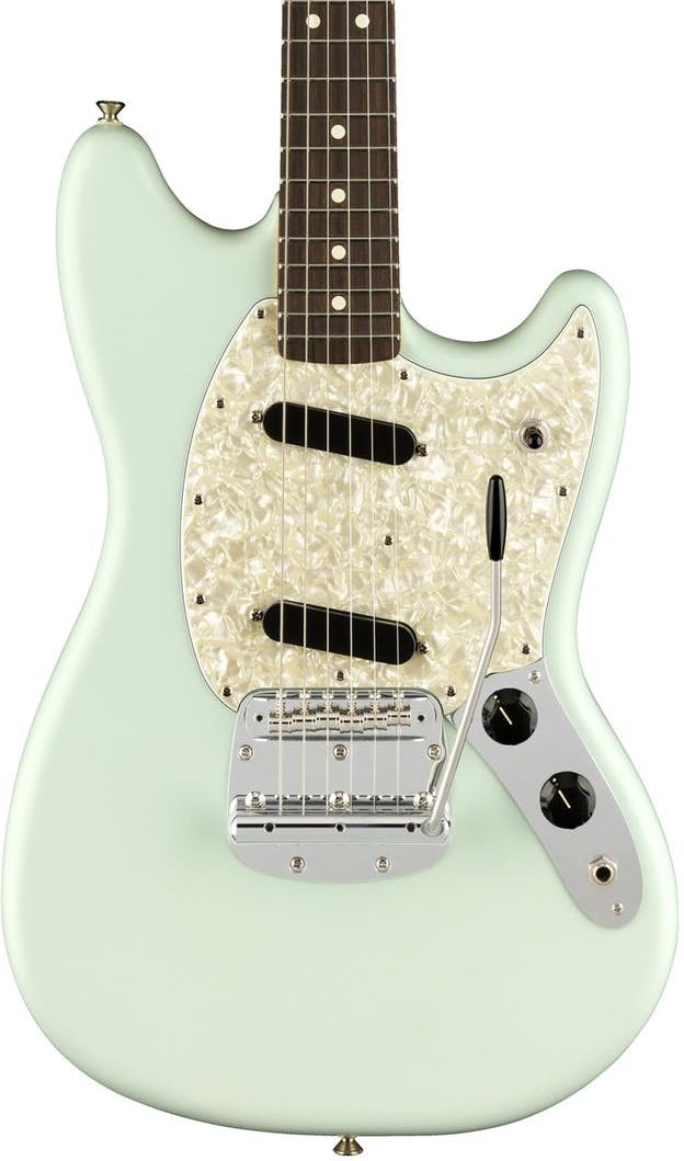 Fender American Performer Mustang in Satin Sonic Blue - Andertons Music Co.