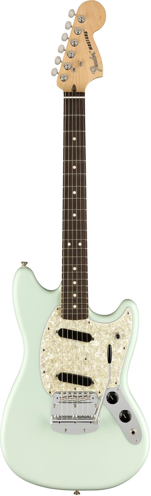 Fender American Performer Mustang in Satin Sonic Blue - Andertons Music Co.