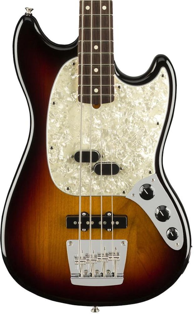 Fender American Performer Mustang Bass in 3-Colour Sunburst