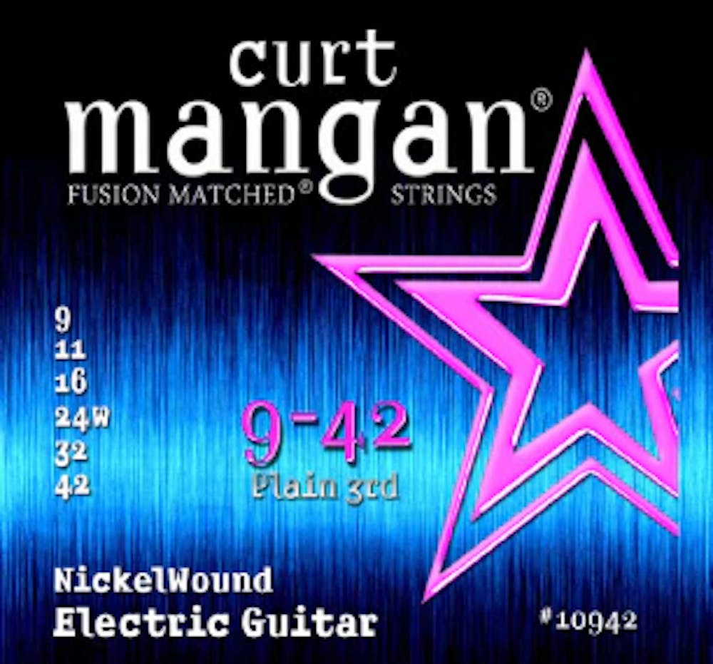 Curt Mangan Strings 9-42 Nickel Wound Electric Guitar Strings