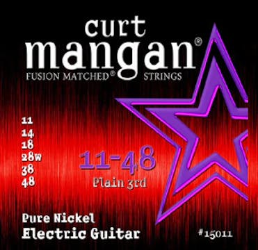 Curt Mangan Strings 11-48 Pure Nickel Wound Set Electric Guitar Strings