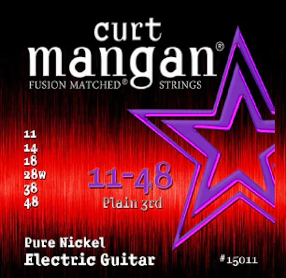 Curt Mangan Strings 11-48 Pure Nickel Wound Set Electric Guitar Strings