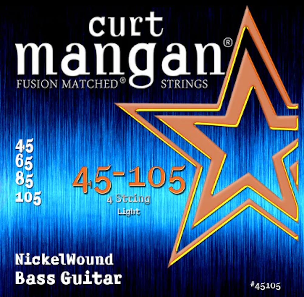 Curt Mangan Strings 45-105 Nickel Wound Light Bass Strings