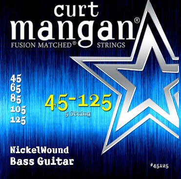 Curt Mangan Strings 45-125 Nickel Wound 5-String Bass Strings