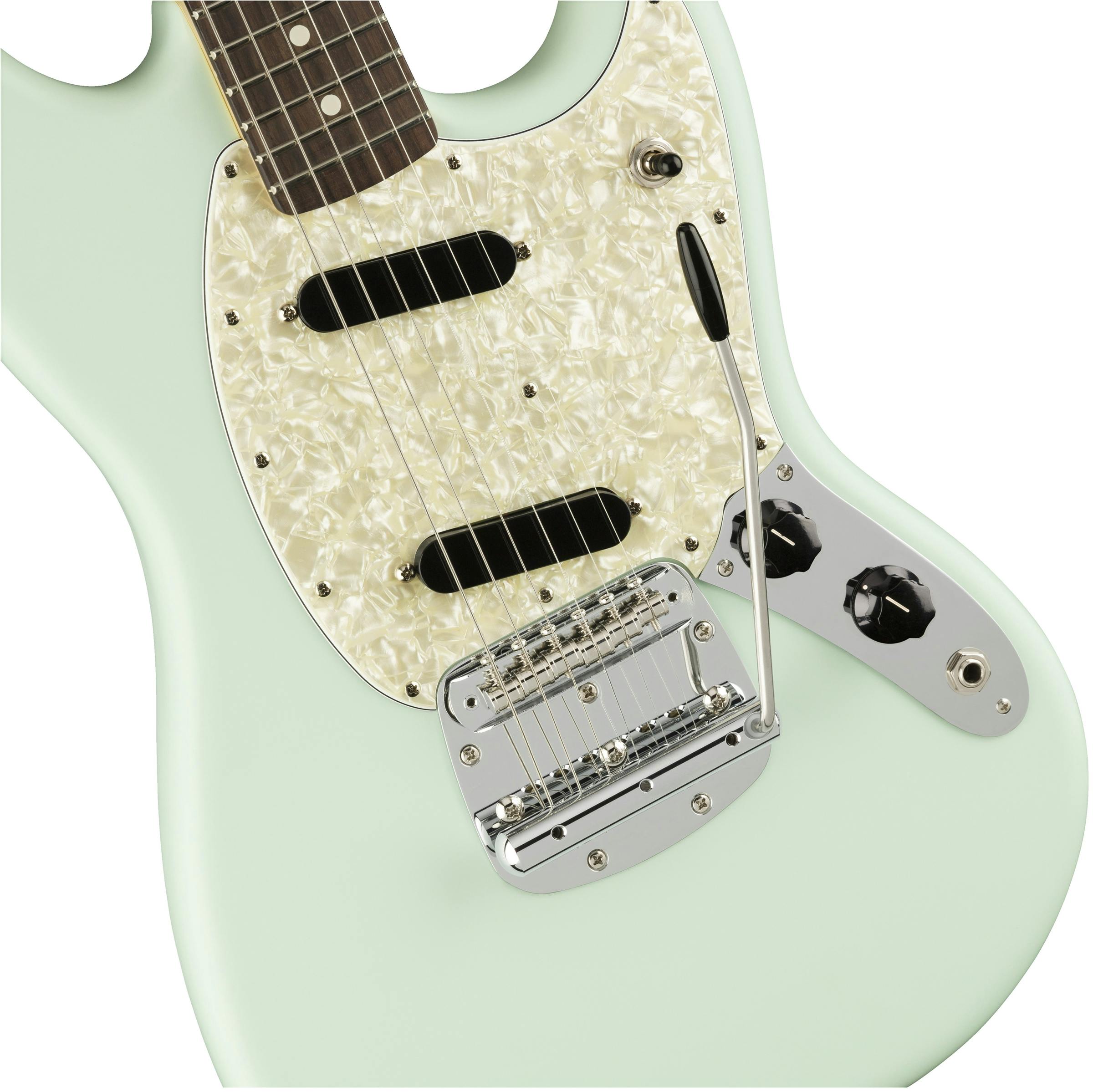 Fender American Performer Mustang in Satin Sonic Blue - Andertons Music Co.