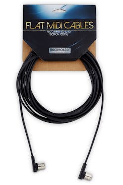 Rockboard Flat MIDI Cable - 32.8 ft. - Black