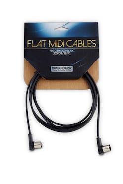 Rockboard Flat MIDI Cable - 6.6 ft. - Black