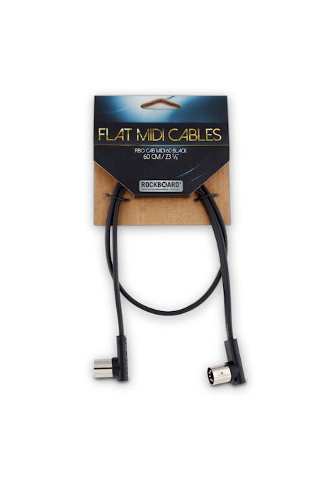 ROCKBOARD Flat MIDI Cable Black 60 cm