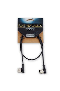 Rockboard Flat MIDI Cable - 60 cm - Black