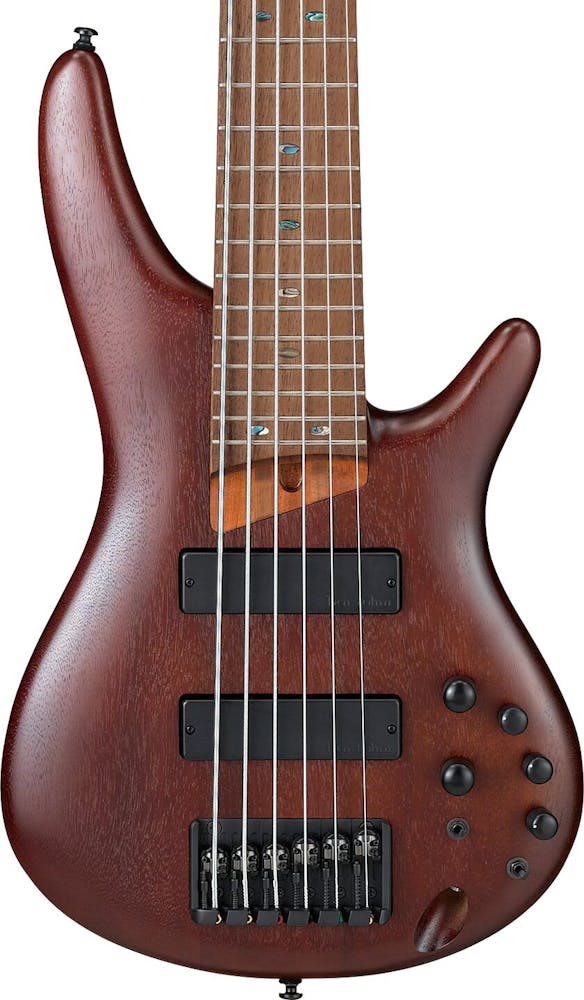 Ibanez SR506E-BM 6 String Bass Guitar In Brown Mahogany