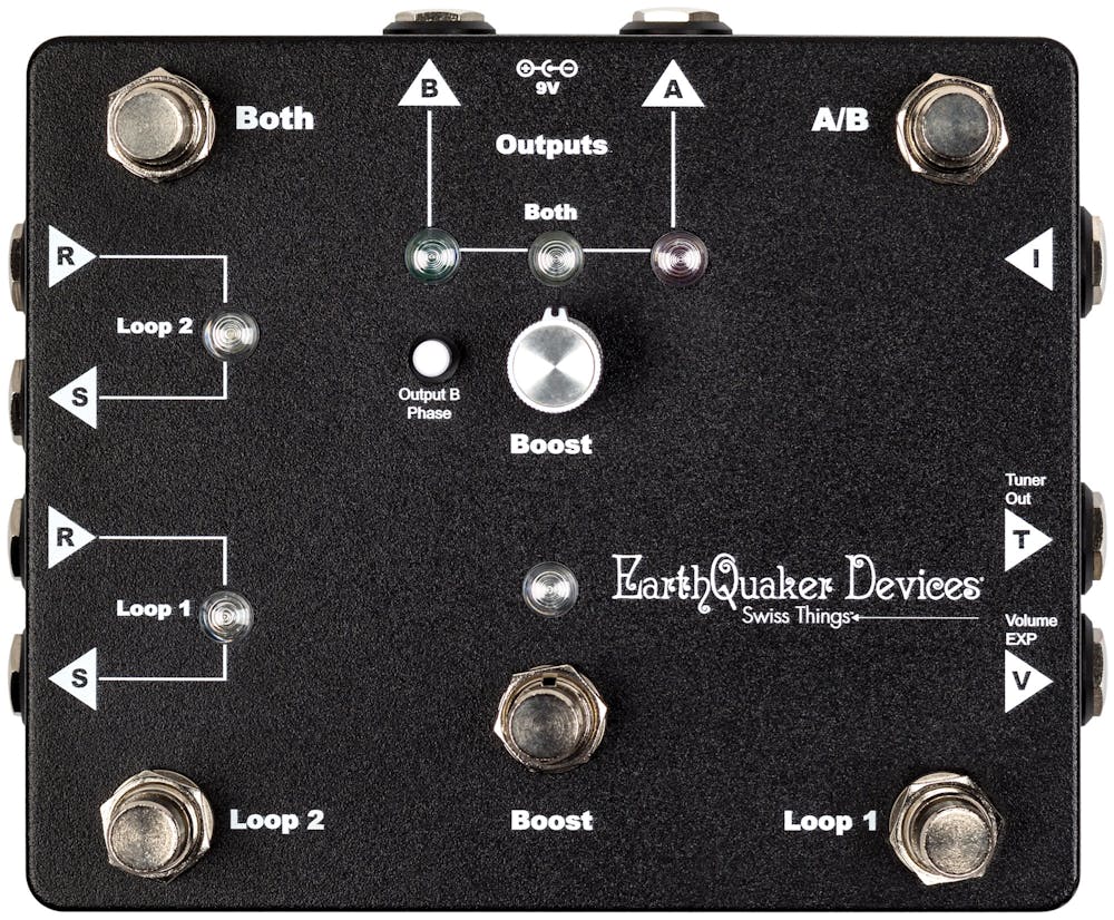 B Stock : EarthQuaker Devices Swiss Things Pedalboard Reconciler Loop Pedal & A/B Switcher