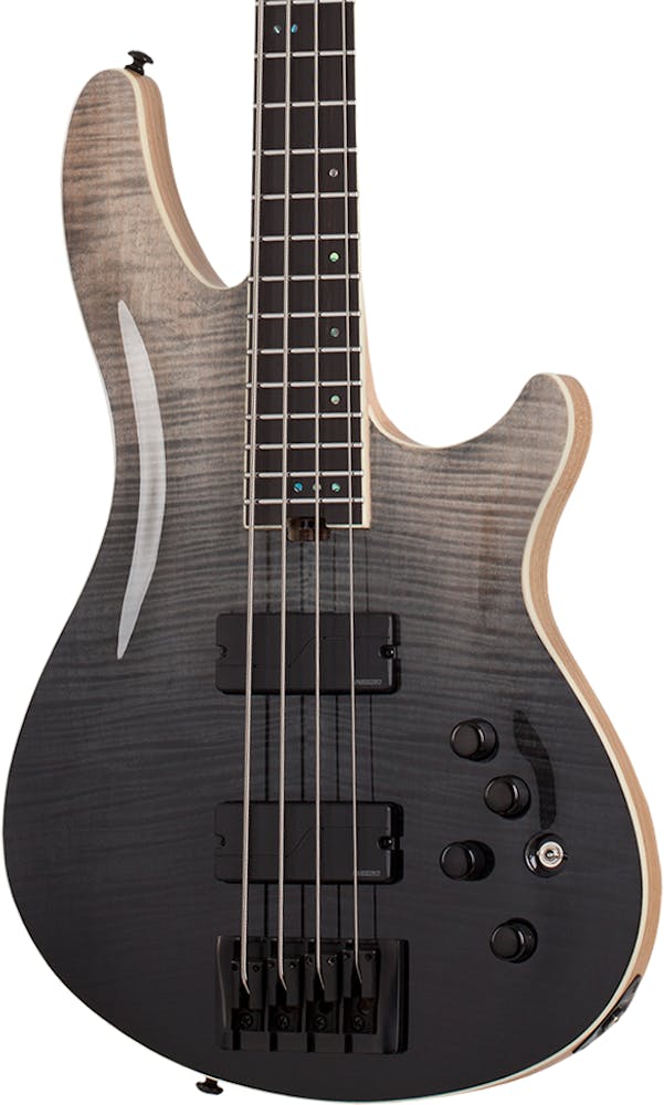 Schecter SLS Elite-4 Bass in Black Fade Burst
